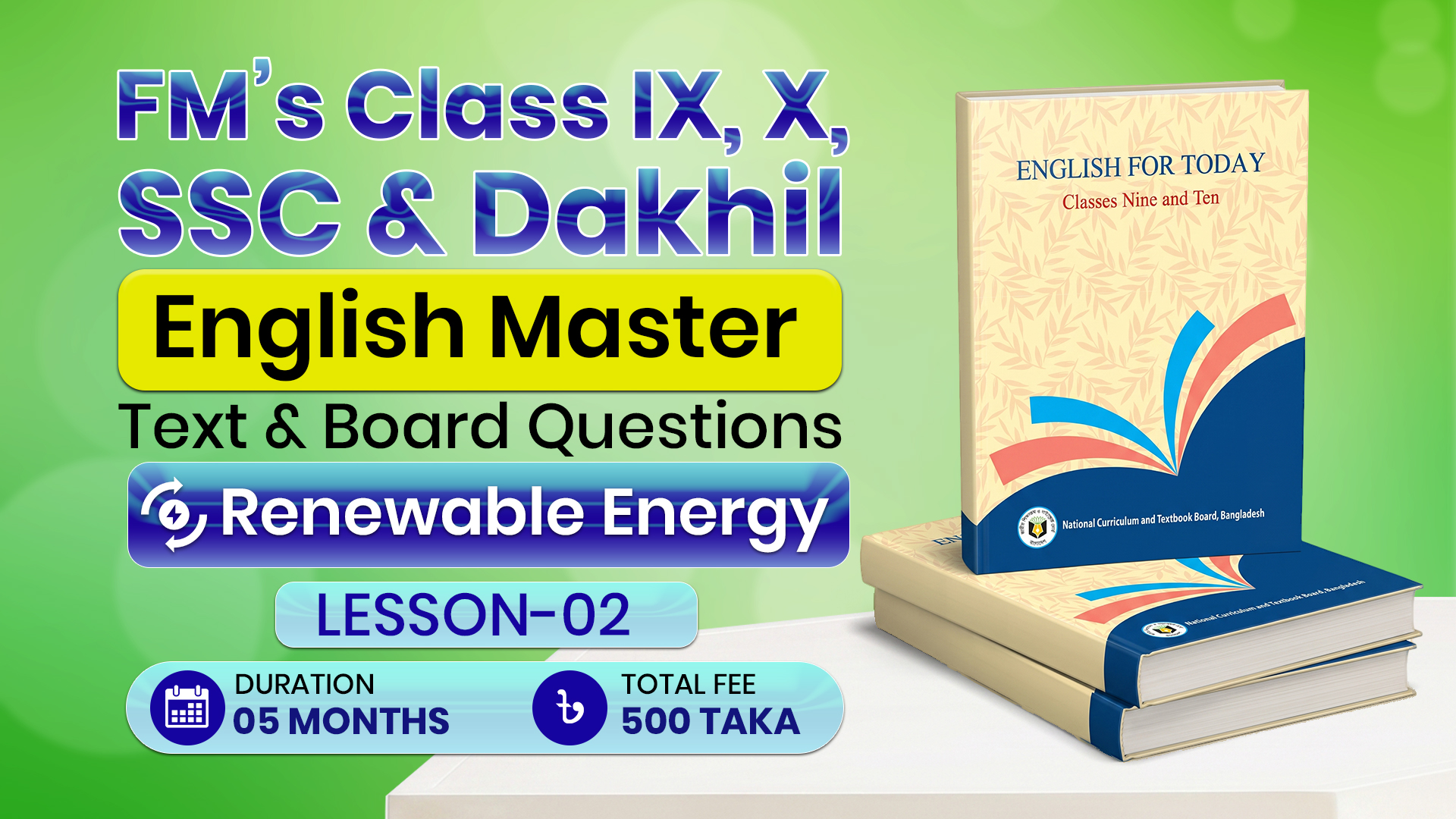 FM's Class IX, X, SSC & Dakhil  English Master